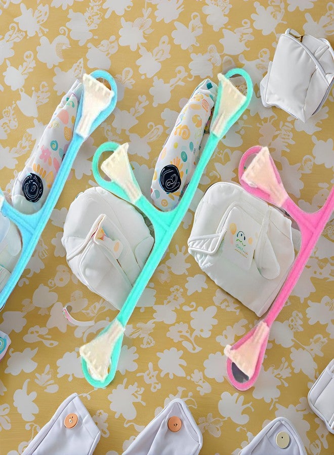 DPWOUM 3Pcs Baby Plastic Diaper Fasteners Nappy Belts Baby Diaper Belt Buckles Practical Design Use with Cloth Prefolds and Flats Pins and Fasteners Cloth Diapers and Accessories - Image 2